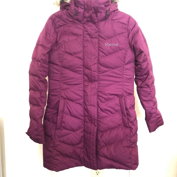 Marmot Women Varma Long Quilted Hooded Down Jacket - Picture 7 of 8